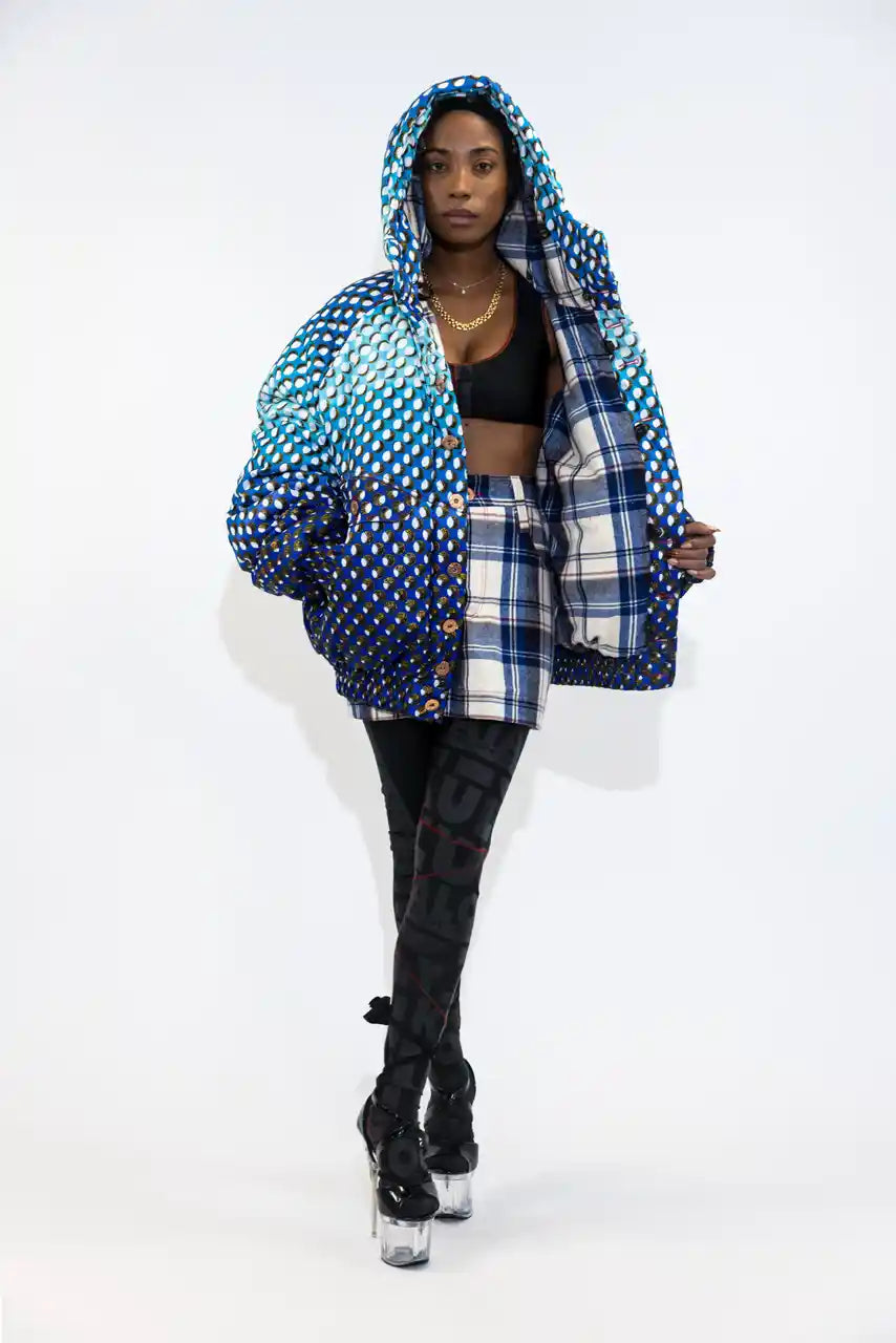 XB WAX PUFFER JACKET / FOOL MOON