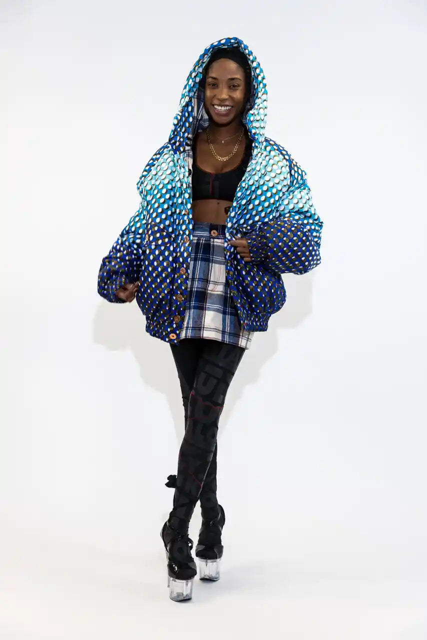 XB WAX PUFFER JACKET / FOOL MOON