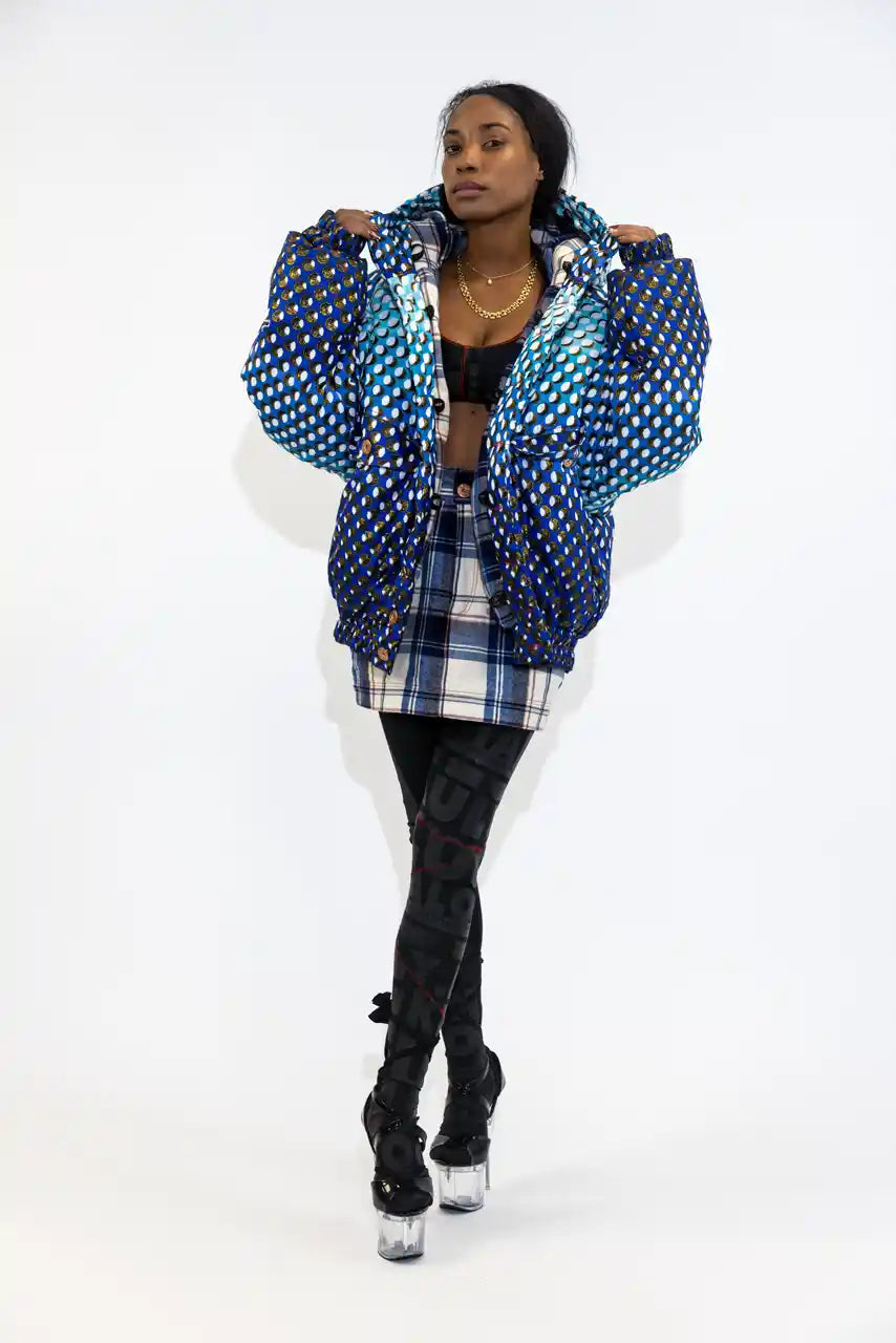 XB WAX PUFFER JACKET / FOOL MOON