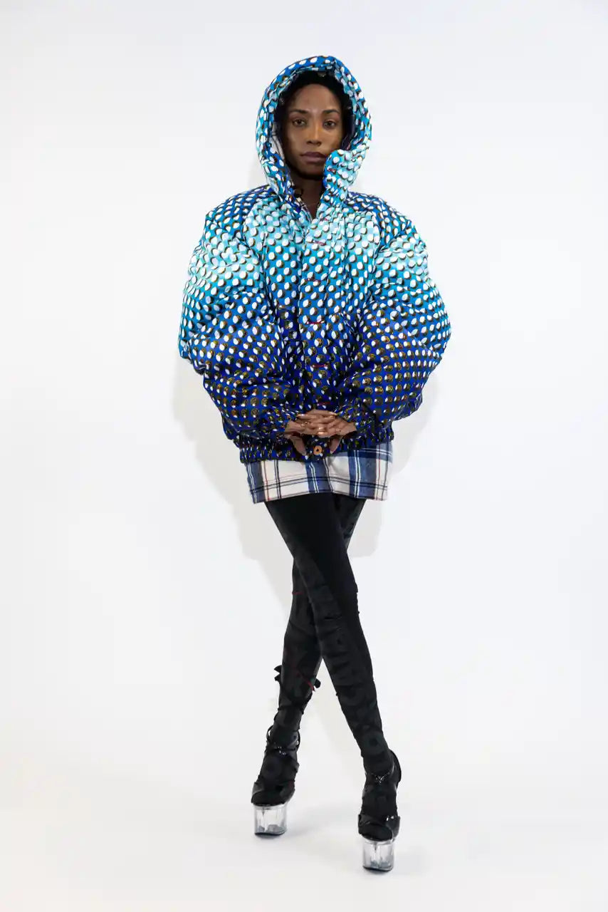 XB WAX PUFFER JACKET / FOOL MOON