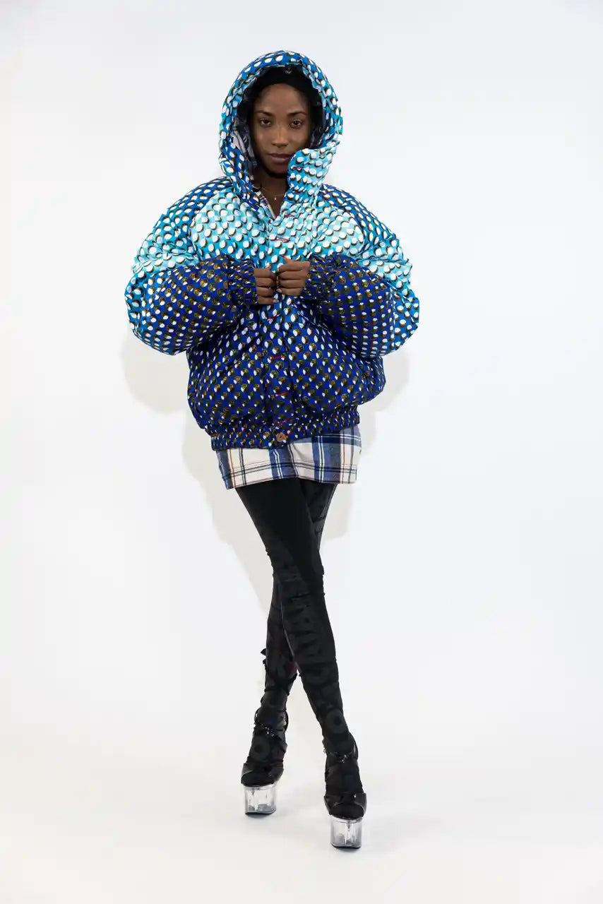 XB WAX PUFFER JACKET / FOOL MOON