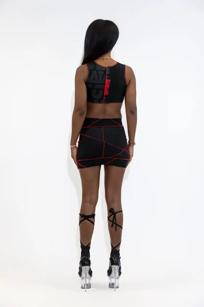 XB ICONIC MICRO-JUPE / NOIR