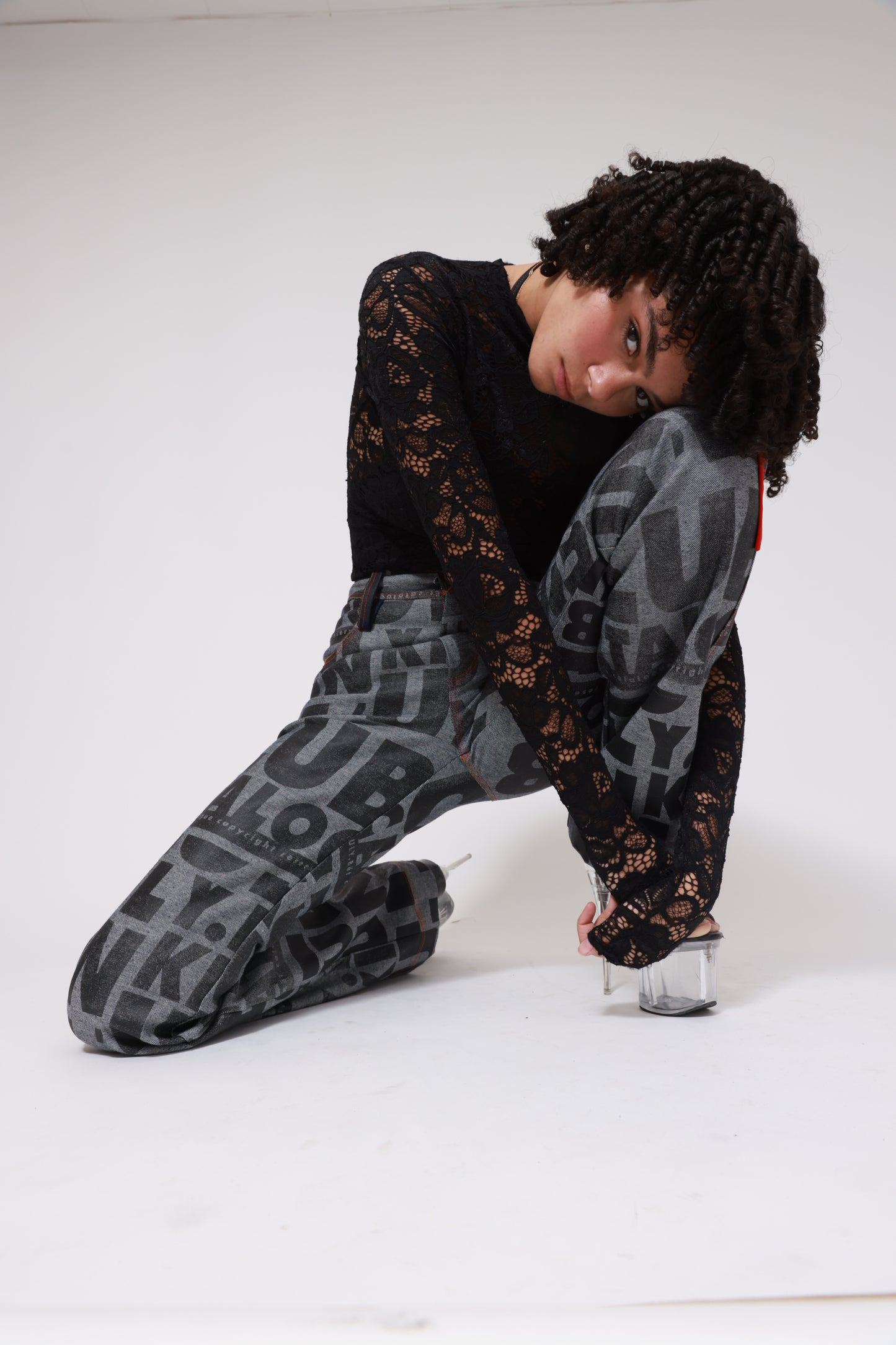 XB FLAGPRINTDENIM SLIMMY PANTS / RAW