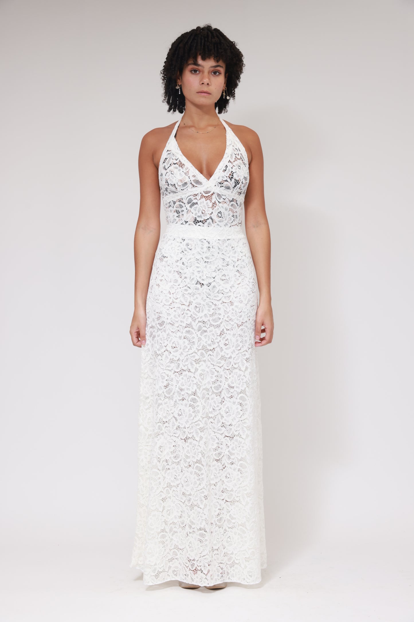 ROBE LONGUE DOS NU / BLANCHE