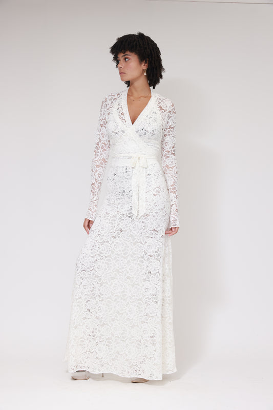 ROBE LONGUE DOS NU / BLANCHE