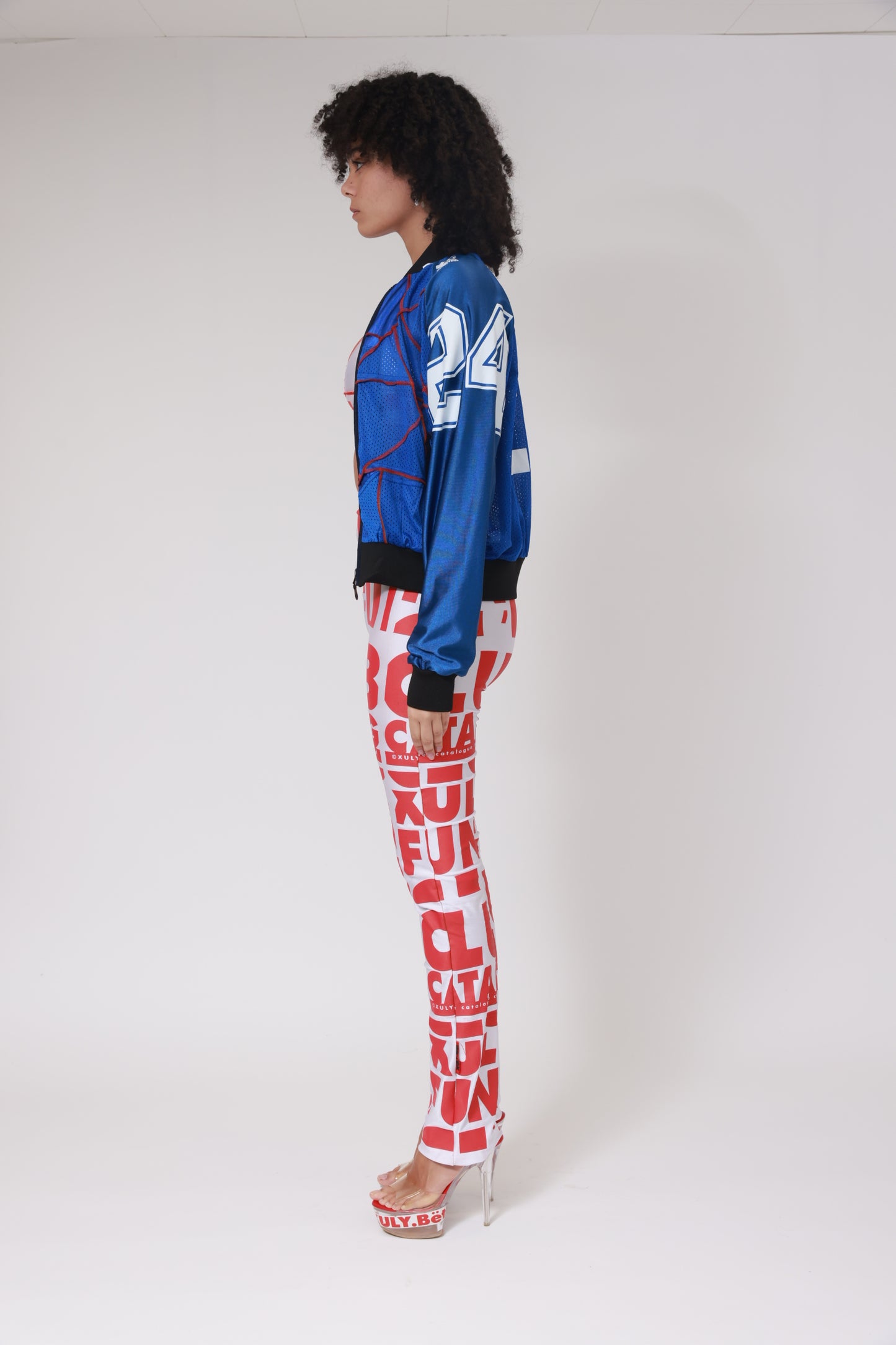 UPCYCLING NFL SUPER TEDDY JERSEY JACKET / NUMBER BACK 22 BRIDESMAID