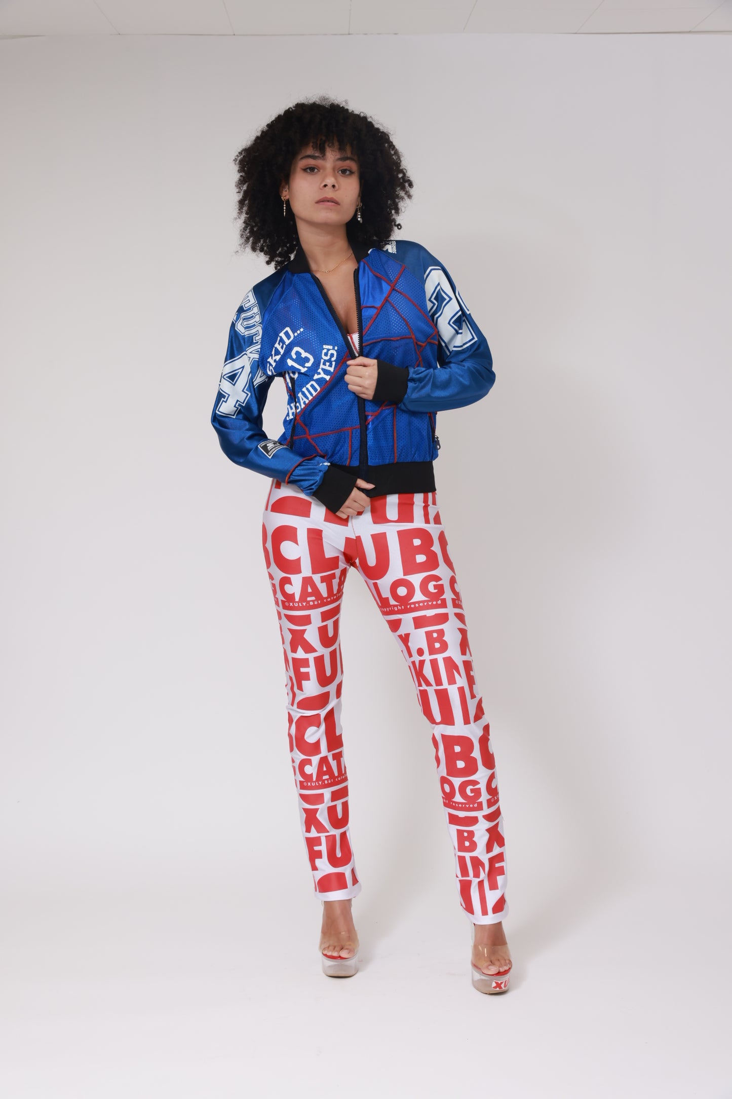 UPCYCLING NFL SUPER TEDDY JERSEY JACKET / NUMBER BACK 22 BRIDESMAID