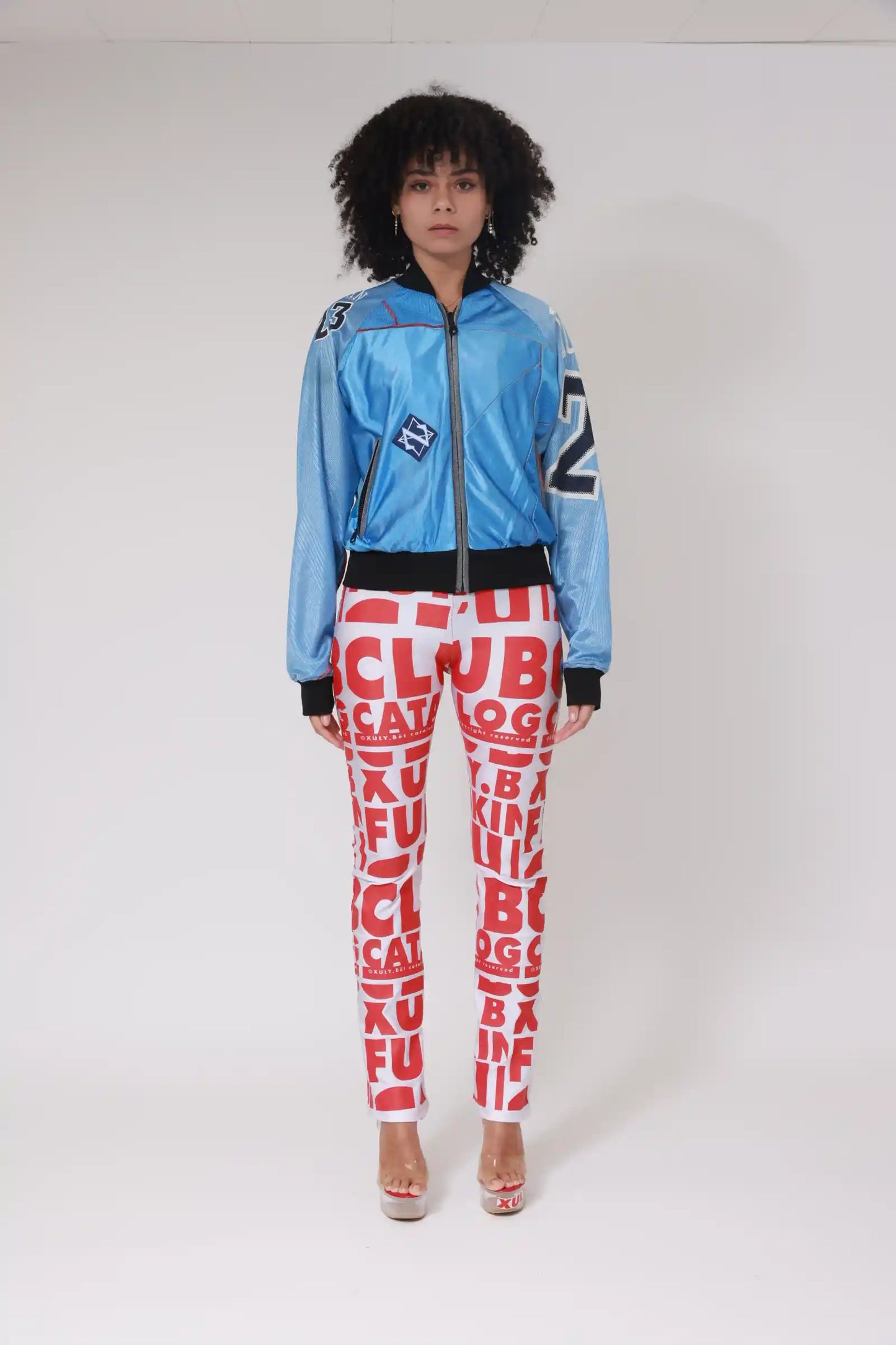 UPCYCLING NFL SUPER TEDDY JERSEY JACKET / NUMBER BACK 67