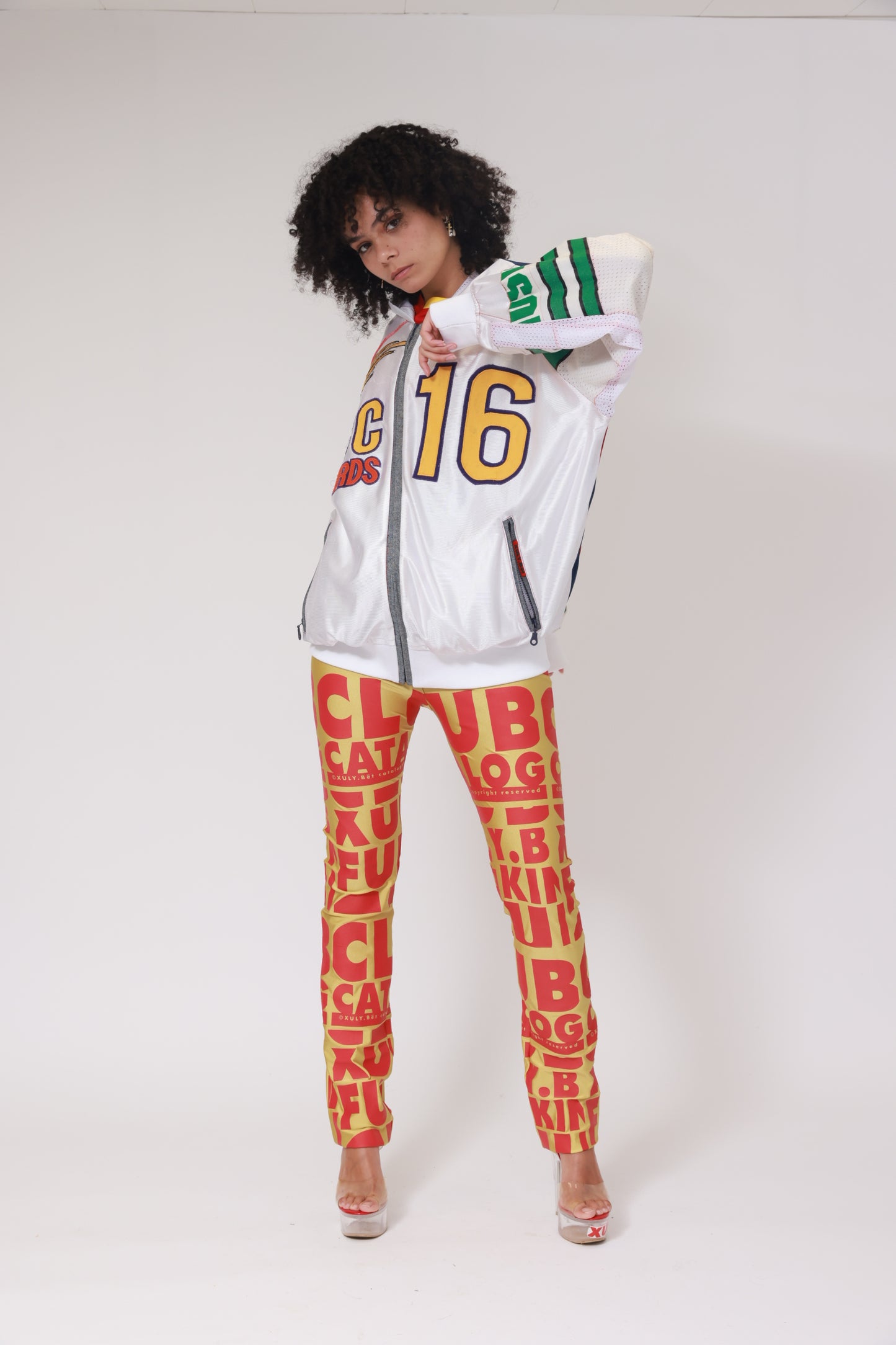 UPCYCLING BASEBALL JERSEY HOODY JACKET / NUMBER BACK 88 GLENN