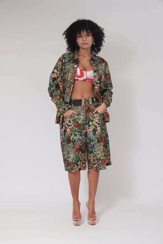 VESTE DE COSTUME WAX XB / IMPRIMÉ XB JAUNE AU DOS