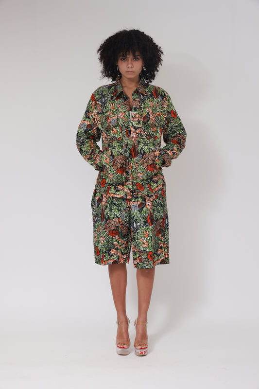 VESTE DE COSTUME WAX XB / IMPRIMÉ XB JAUNE AU DOS