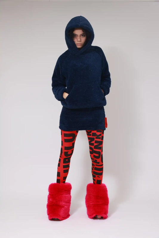 GLITTER FLEECE SHORT SKIRT