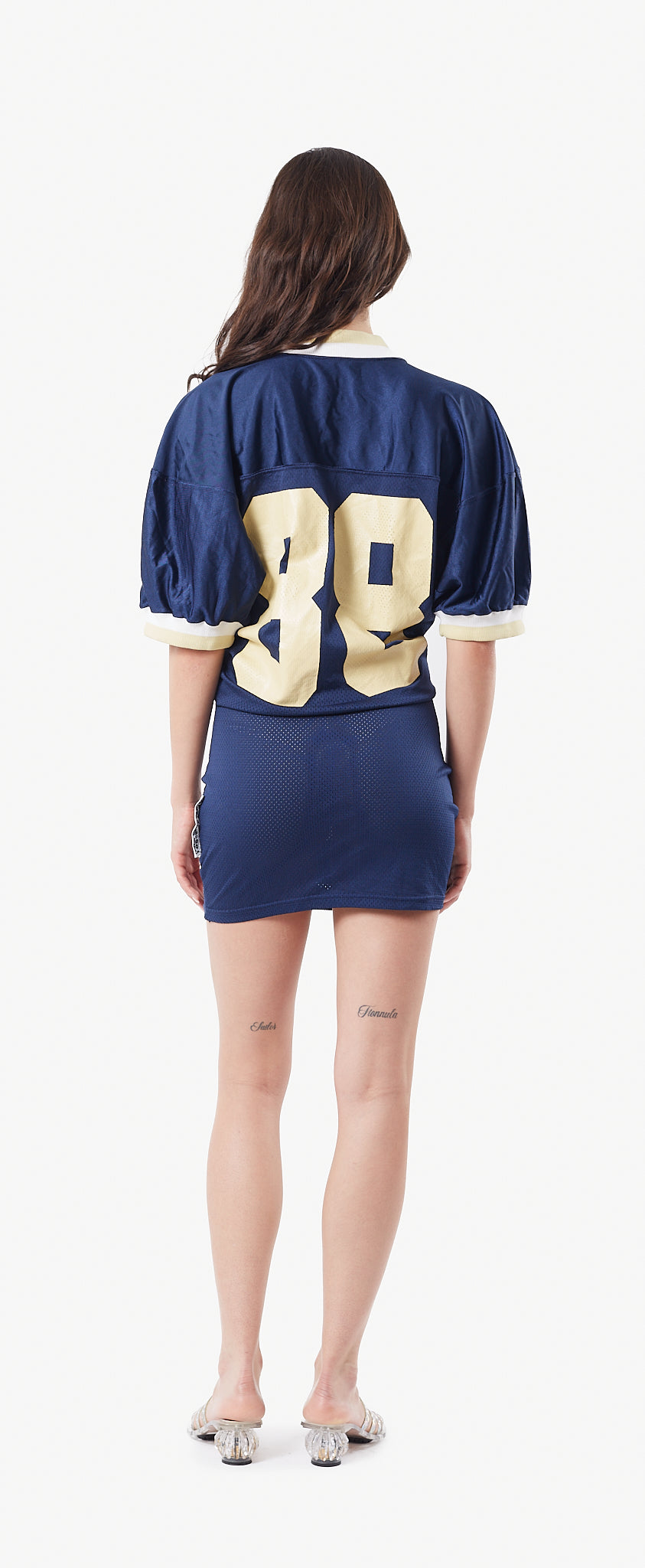 UPCYCLED NFL MINI DRESS / La robe mini 'NLF UPCYCLED' 86 par XULY.Bët