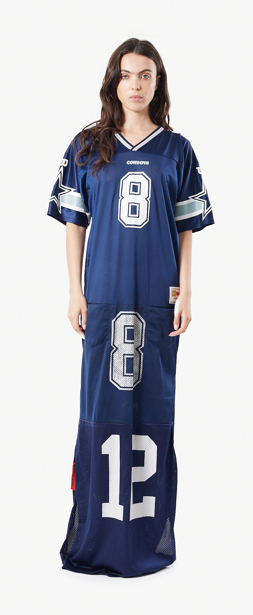 UPCYCLED NFL DALLAS COWBOYS MAXI DRESS / La robe 'NFL UPCYCLED' DALLAS COWBOYS par XULY.Bët