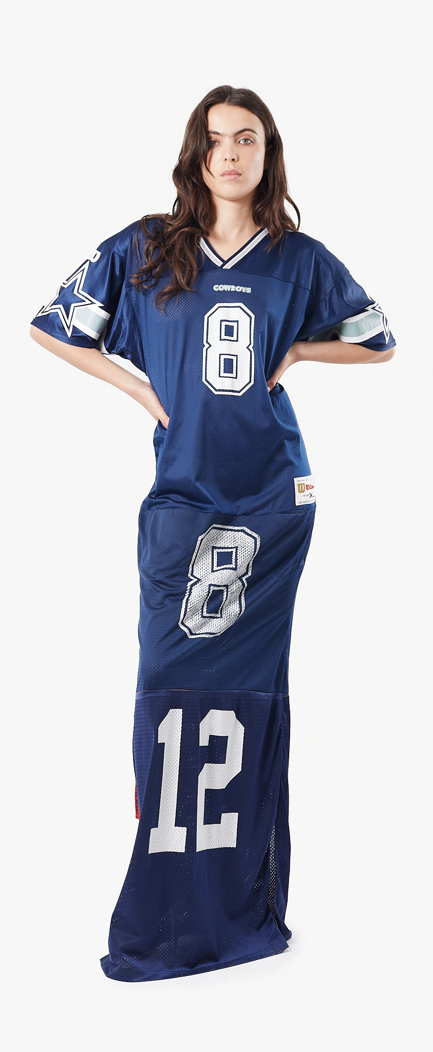 UPCYCLED NFL DALLAS COWBOYS MAXI DRESS / La robe 'NFL UPCYCLED' DALLAS COWBOYS par XULY.Bët