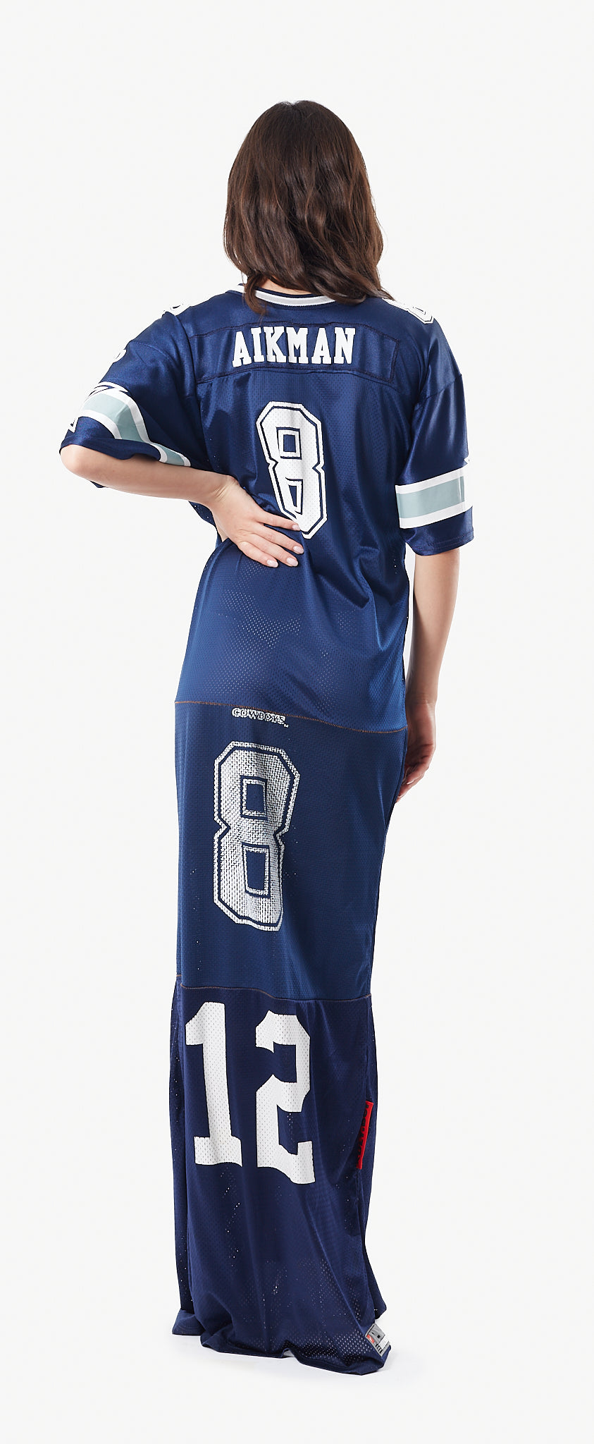 UPCYCLED NFL DALLAS COWBOYS MAXI DRESS / La robe 'NFL UPCYCLED' DALLAS COWBOYS par XULY.Bët