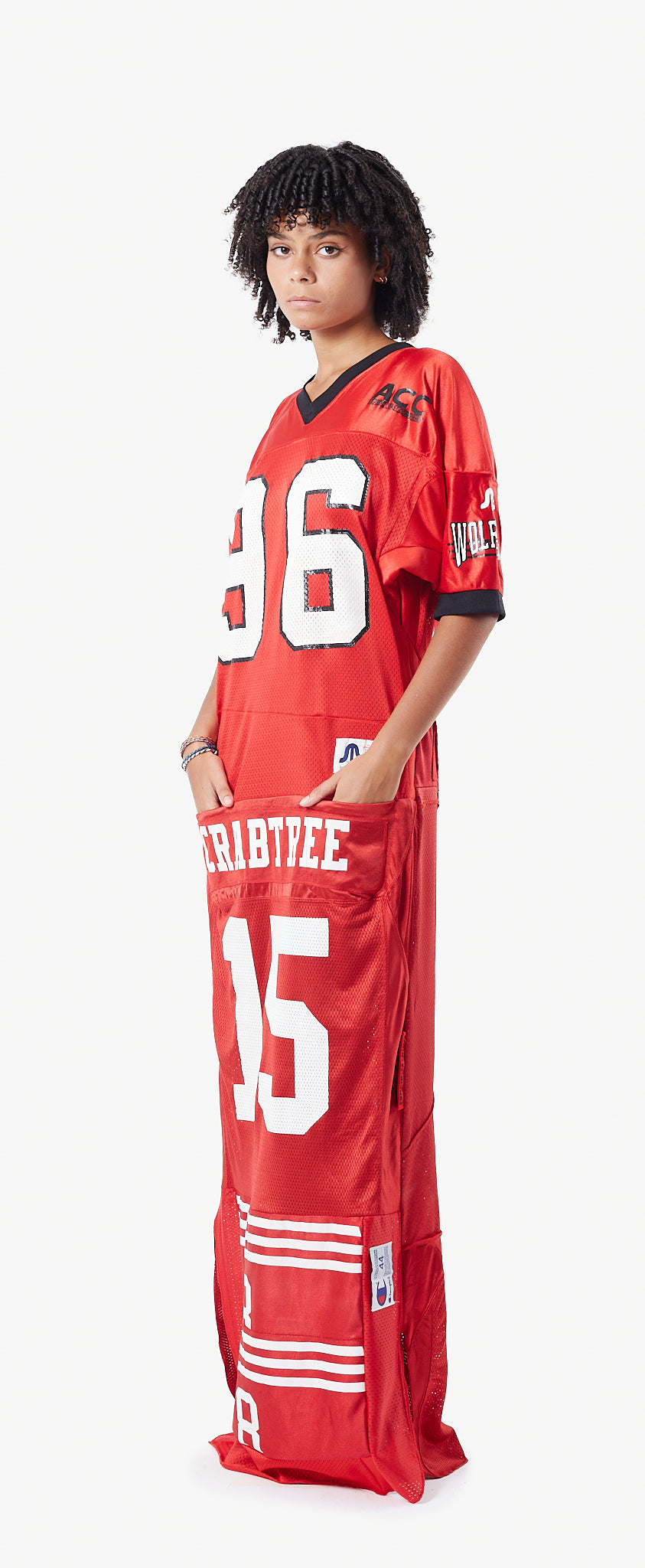 UPCYCLED NFL MAXI DRESS / La robe NFL 'UPCYCLED' CRABTREE par XULY.Bët